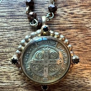 Virgin, Saints and Angels San Benito Medallion